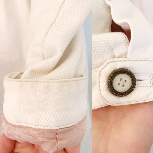 Fossil Empire Front Snap Coat White Ivory Small - Picture 3 of 9